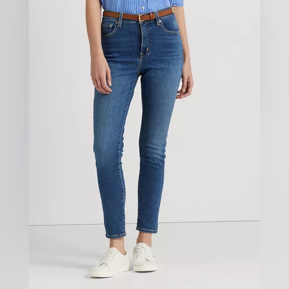 Lauren Ralph Lauren High Rise Skinny Ankle Jeans Size 2
